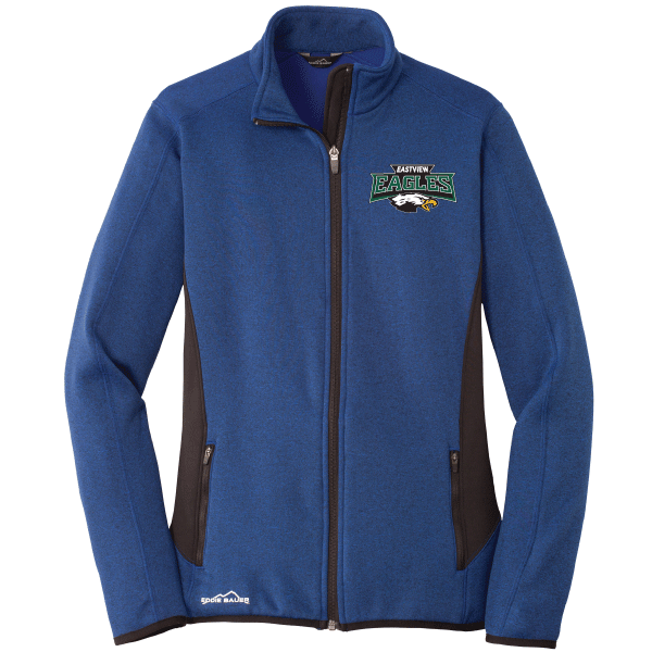 H-SAN (EB239)-Ladies Eddie Bauer Fill zip Heather Stretch Fleece Jacket