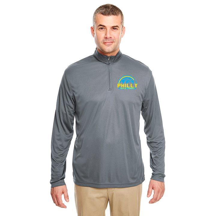 Philly Triple Threat Lightweight Dry Fit Quarter Zip Pullover