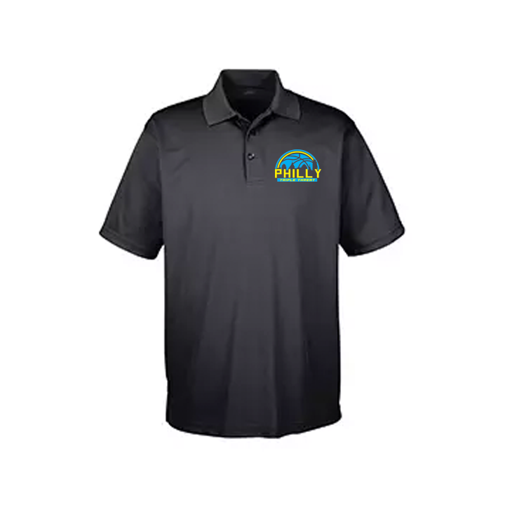 Philly Triple Threat Dry Fit Polo Black