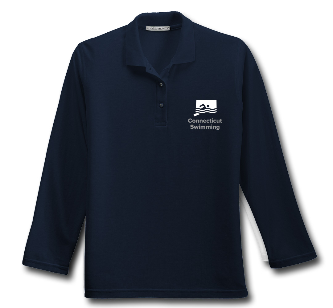 Women's Leisure Cotton Long Sleeve Polo (CASUAL WEAR ONLY)