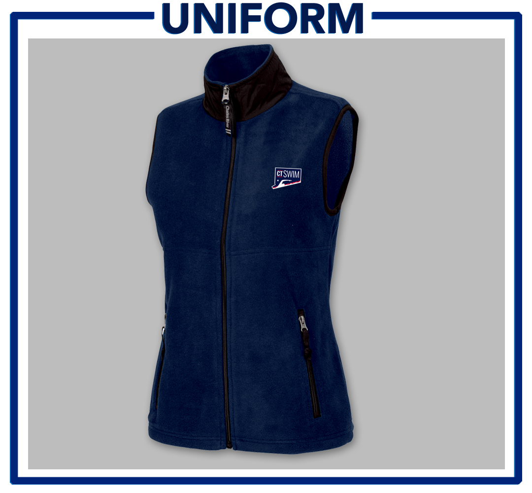 APPROVED UNIFORM Women's Navy Fleece Vest