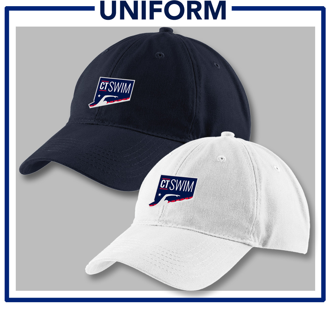 APPROVED UNIFORM Brushed Twill White and Navy Caps