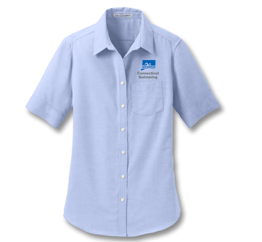 Women's Short Sleeve Blue Oxford (CASUAL WEAR ONLY)