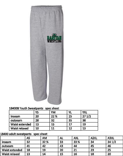 18400 Open Bottom Sweatpants