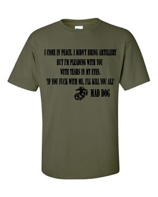 5000 i come in peace...military green