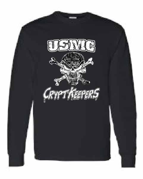 16 5400 Black Long Sleeve USMC Tshirt