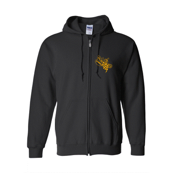 Black Zippered Sweatshirt