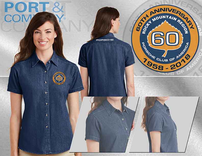 LSP11  Port & Company - Ladies Short Sleeve Value Denim Shirt