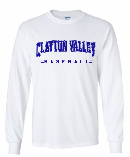 F)G2400 Screen Print L/S T Shirt "CLAYTON VALLEY" 