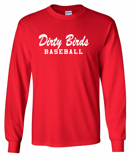 H) G2400 Screen Print L/S T Shirt "DIRTY BIRDS" H
