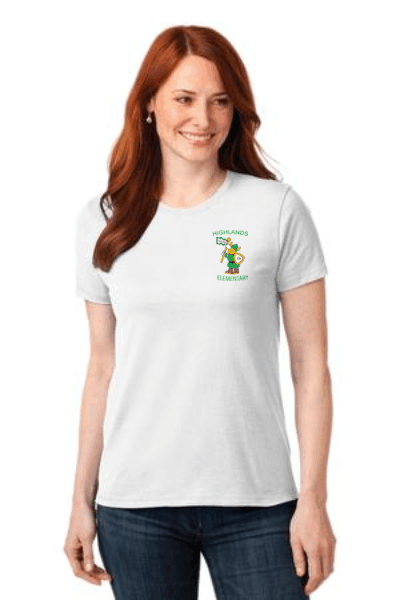 "DM104L" Embroidered Ladies T-shirt