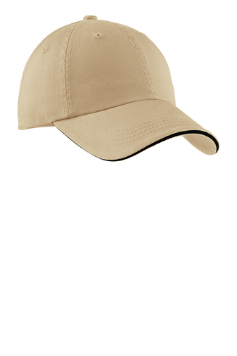 D2) C830 Sandwich Bill Cap with Striped Closure