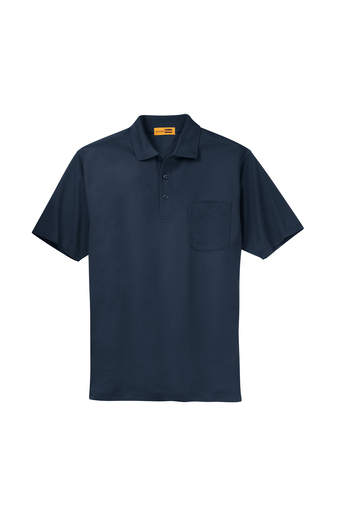 A5) SM CS402P Men Corner Stone - Industrial Pocket Pique Polo (