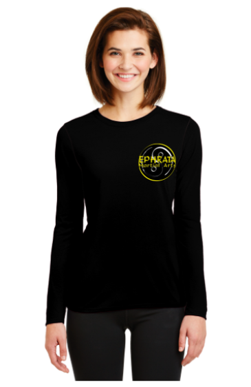 A9) Ephrata Martial Arts Ladies Long Sleeve Logo Tee 