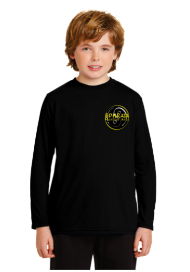 AA1) Ephrata Martial Arts Youth Long Sleeve Logo Tee 