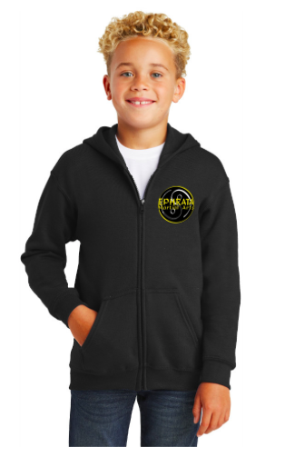B1) Ephrata Martial Arts Youth Full-Zip Hooded Sweatshirt