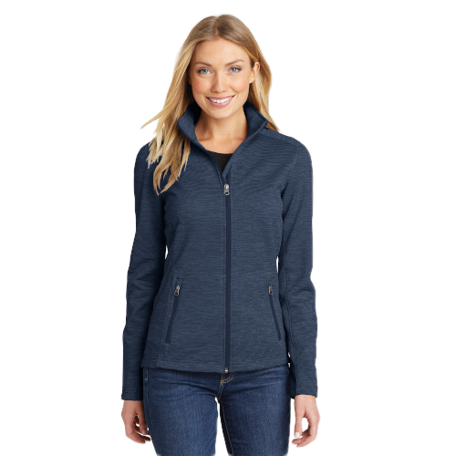 C5) SM L231 Ladies Digi Stripe Fleece Jacket