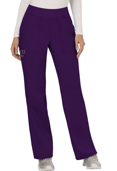 20) WW110 Women's Mid Rise Straight Leg Pull-on Pant