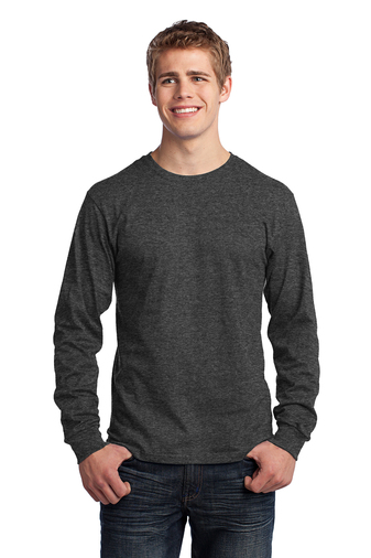 53) SM PC54 LS Unisex Long Sleeve T Shirt w/ Logos 