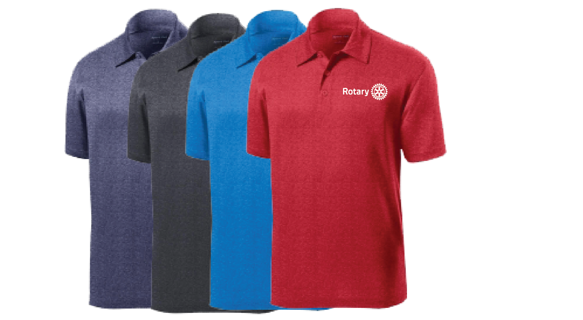 Men's Polo w/ Embroidered Rotary Logo ST660