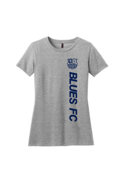 Ladies Blues DM130L Basic Tee w/ logo