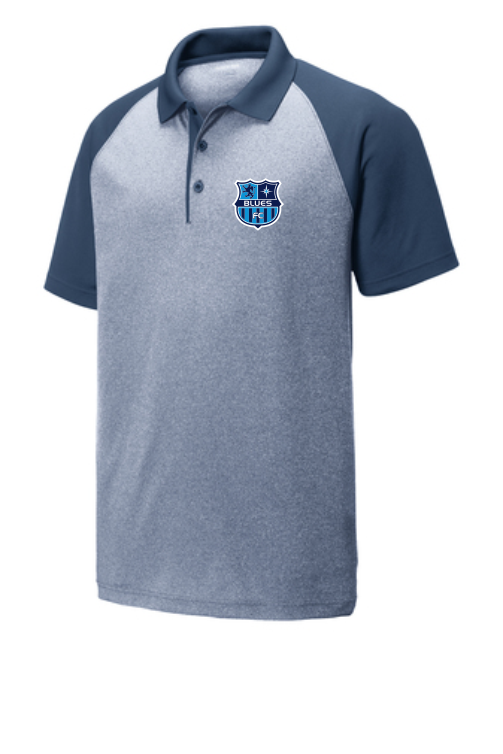 Men's Blues ST641 Polo w/ emb patch