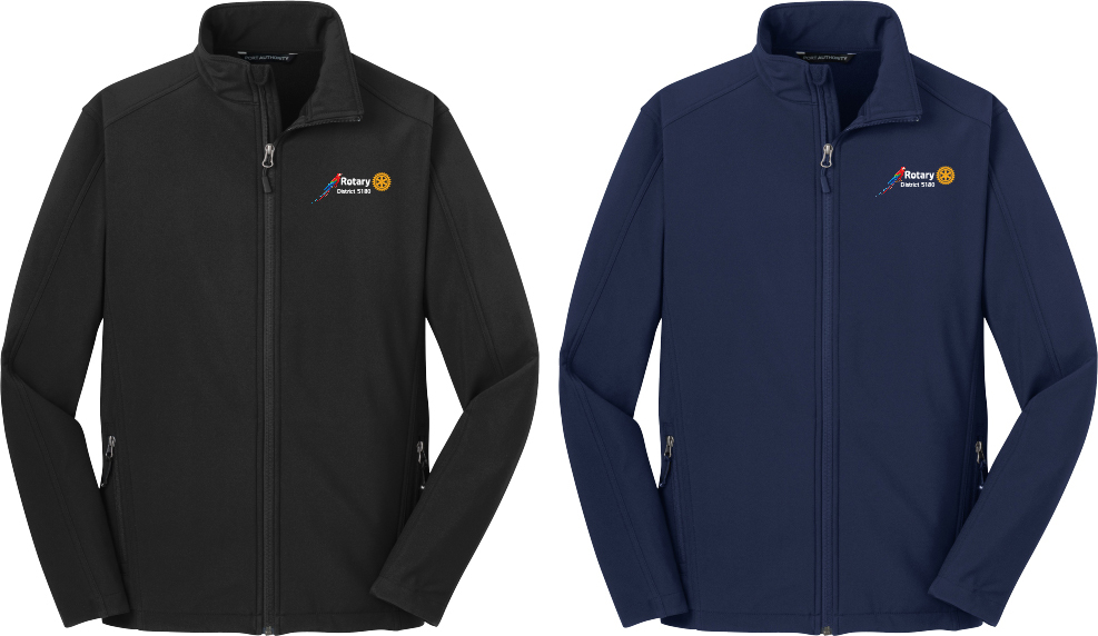2. Men's Soft Shell Jacket J317 w/ Embroidered Logo left chest