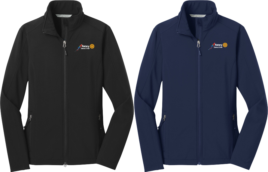 2. Ladies Soft Shell Jacket L317 w/ Embroidered logo on left chest