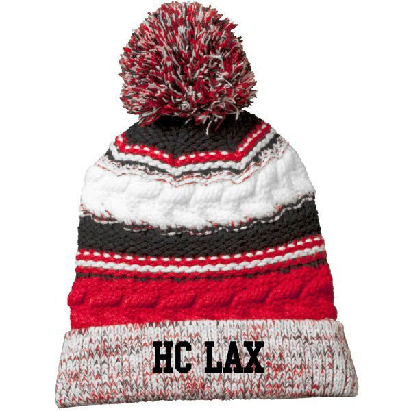 G-Embroidered Pom Pom Hat