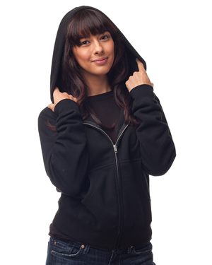 Women's Relaxed Fit Full Zip Hooded Sweatshirt