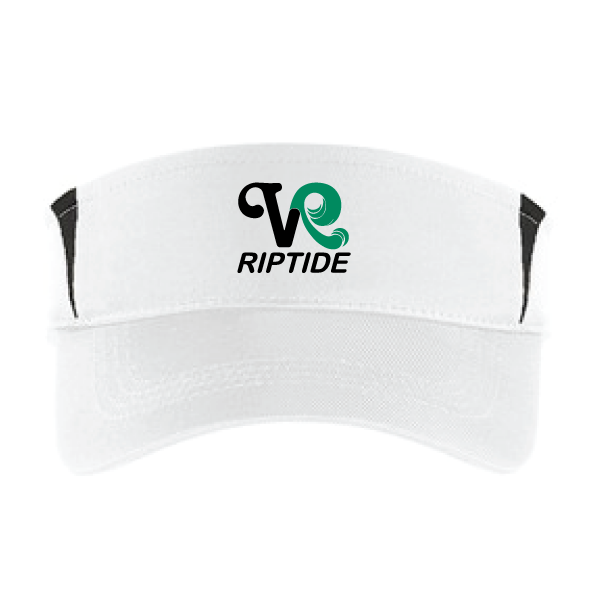 09 - STC13 White/Black Embroidered Visor