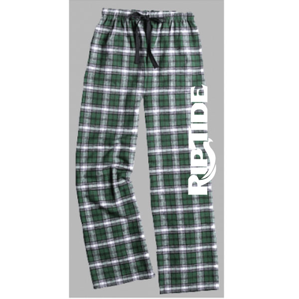 24 - F20GW Pajama Pants - Youth/Adult Green/White Pant - NEW FOR 2018!