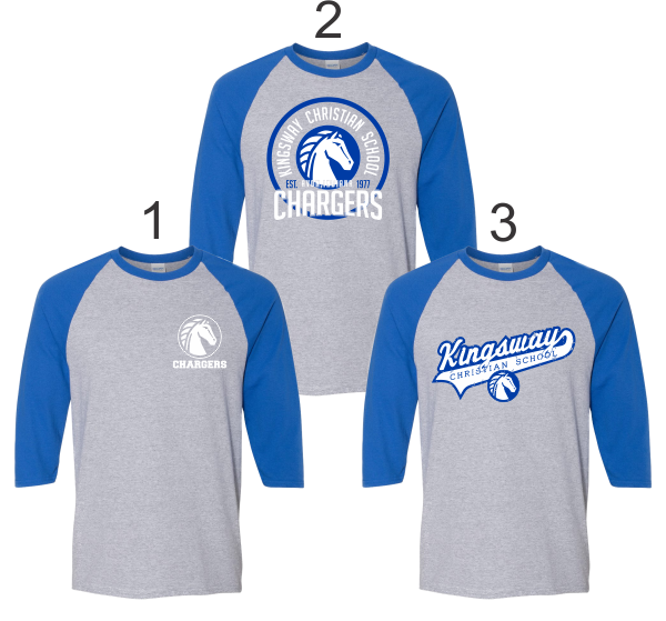 04 - Raglan 3/4 Sleeve T-Shirt