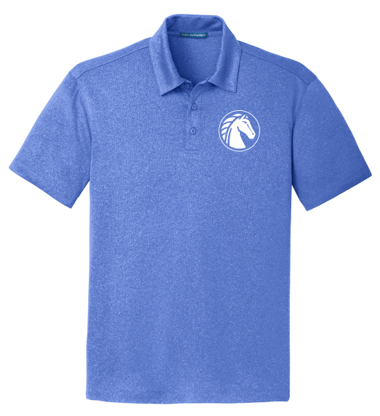 08 - Embroidered Port Authority Trace Heather Polo