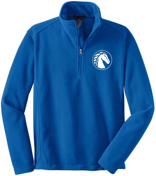 09 - Embroidered Port Authority Microfleece 1/2-Zip Pullover
