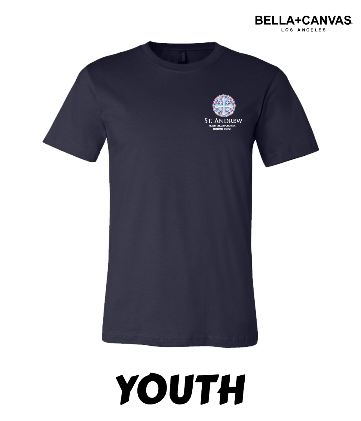   Youth<br>  Crew Neck T-Shirt<br><b>Bella+CANVAS</b>