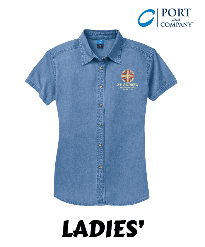  Ladies<br> Denim Shirt<br><b> Port & Company</b>