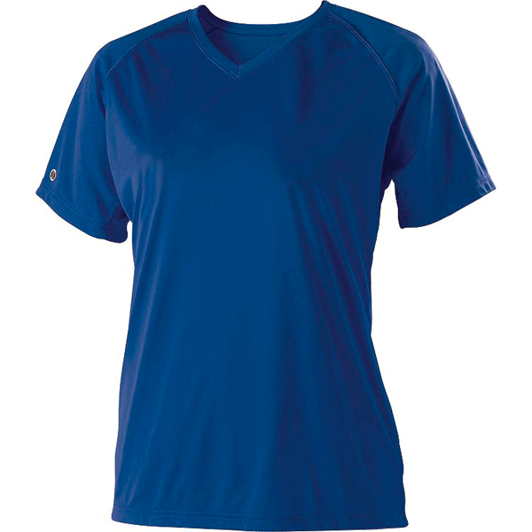 07 Ladies V Neck T with Bling