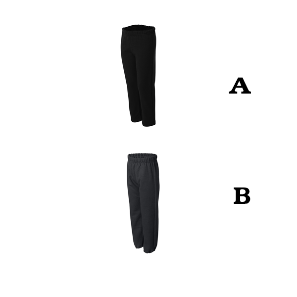 11 Sweatpants Open or Elastic Leg
