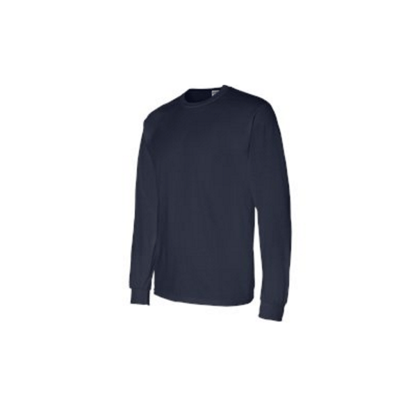 02 Navy Printed Long Sleeve Tee