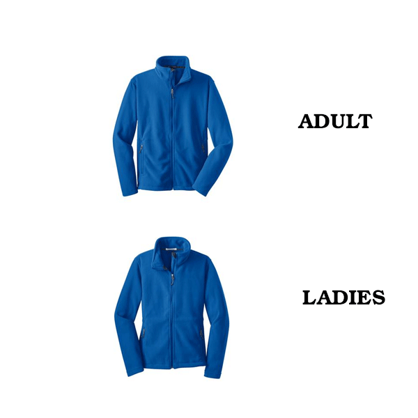 07 Embroidered Fleece Jacket<BR>Adult and Ladies Style