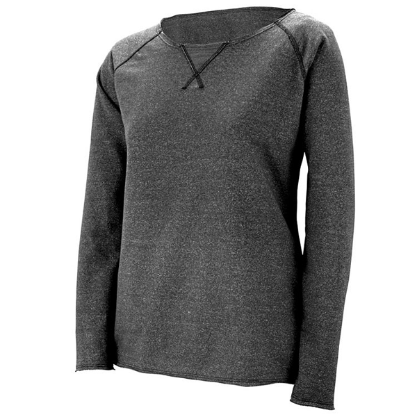 08 Ladies French Terry CrewNeck<BR>with Sparkle and Bling