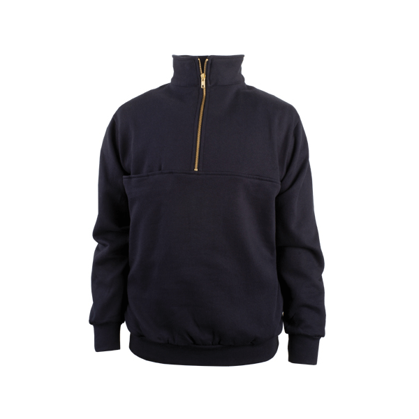 09 Navy Firefighters Zip Turtleneck