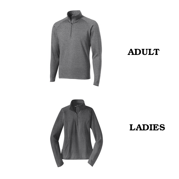 12 Adult and Ladies Quarter Zip