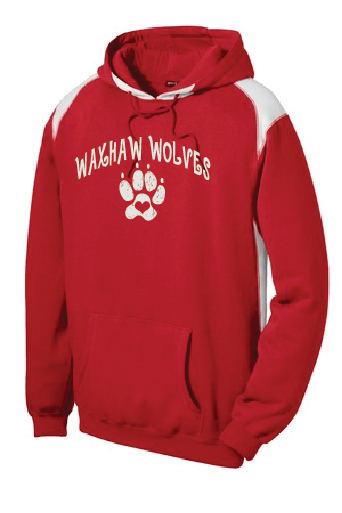 Color block hoodied sweatshirt