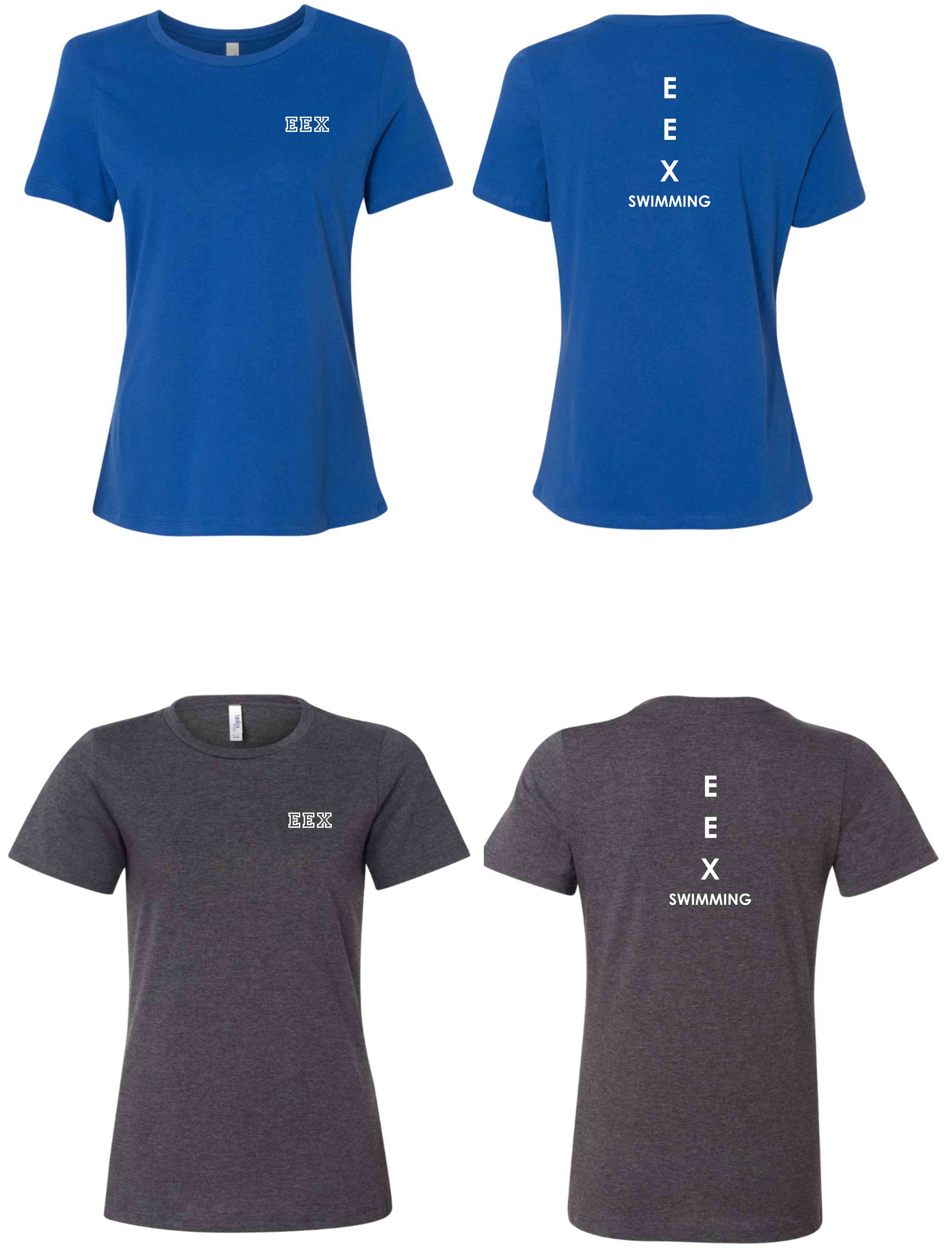 1-6400 Screen printed Bella Women's Relaxed Short Sleeve Jersey Tee