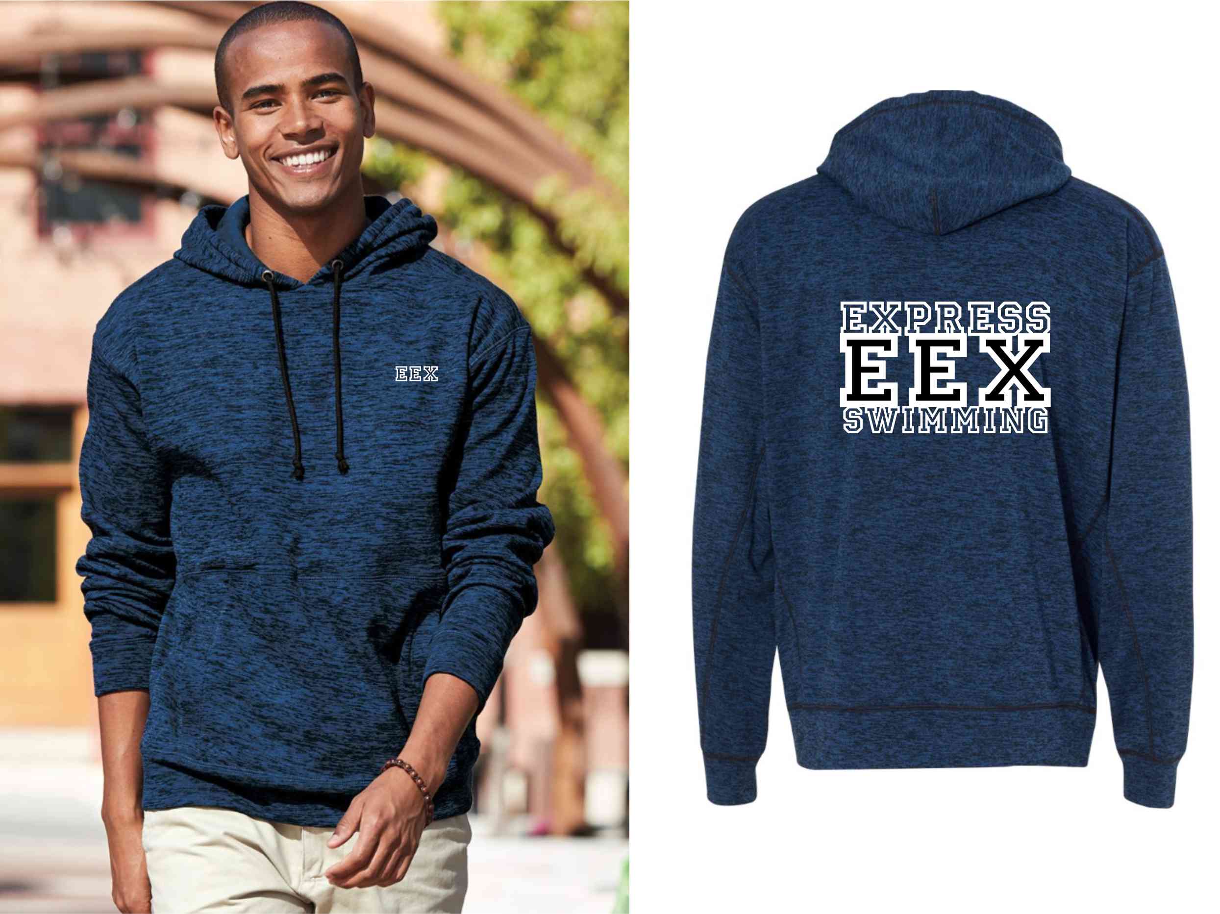 3-8613 J. America - Cosmic Fleece Hooded Pullover Sweatshirt