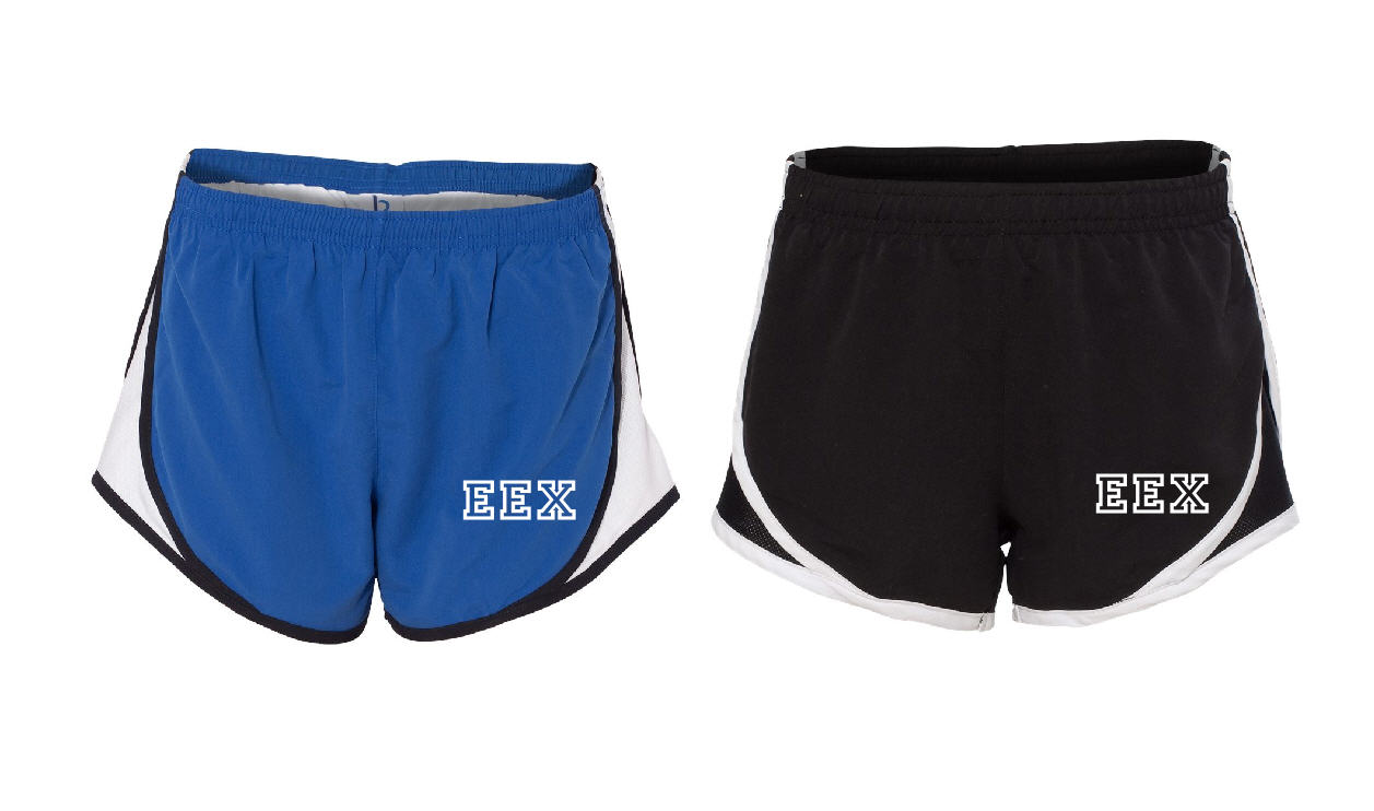 2-P62 Screen Printed Boxercraft LADIES' Novelty Velocity Running Short