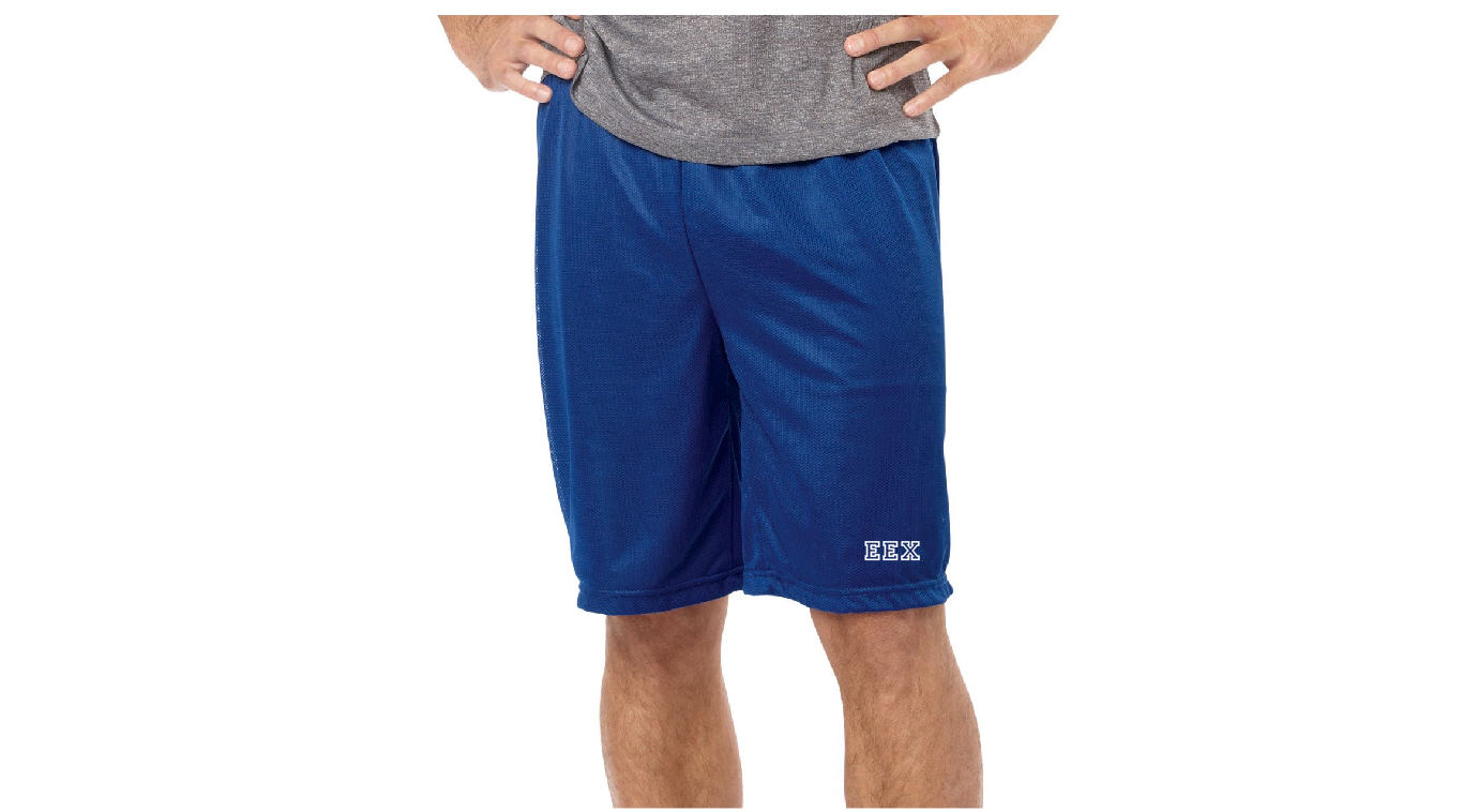 2-7239 Printed ADULT Badger - 9'' Inseam Mini Mesh Shorts