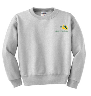 3-18000B Embroidered Youth Crewneck Sweatshirt